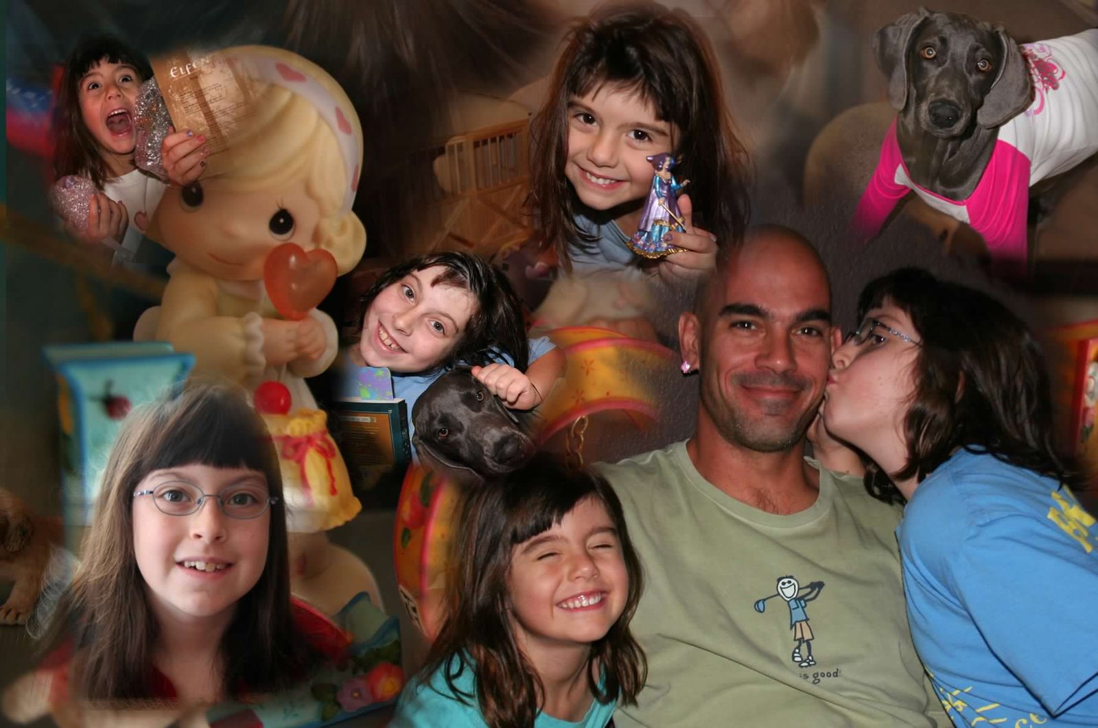 Photo showing a happy family and the shock of what Independent Thinker Phenomenon can do.